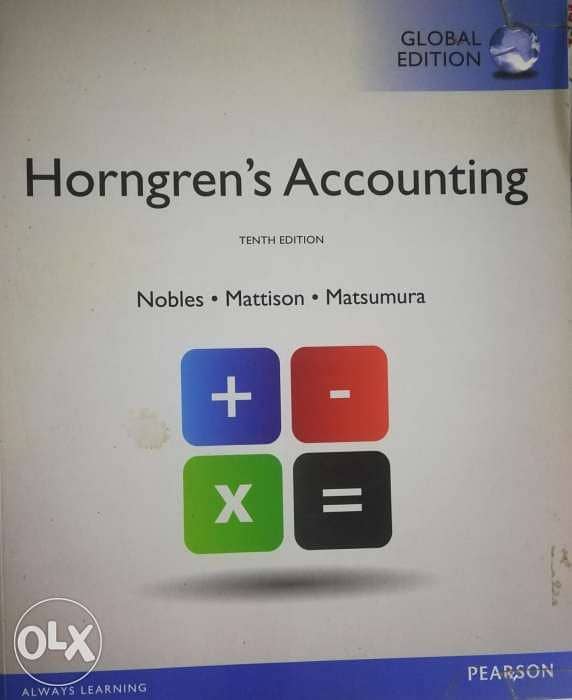 Horngren's Accounting, 10th edition 0
