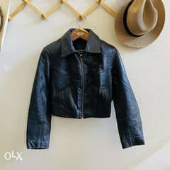 Ladies Vintage Leather Crop Jacket Size: S, TW TANNERY WEST 0