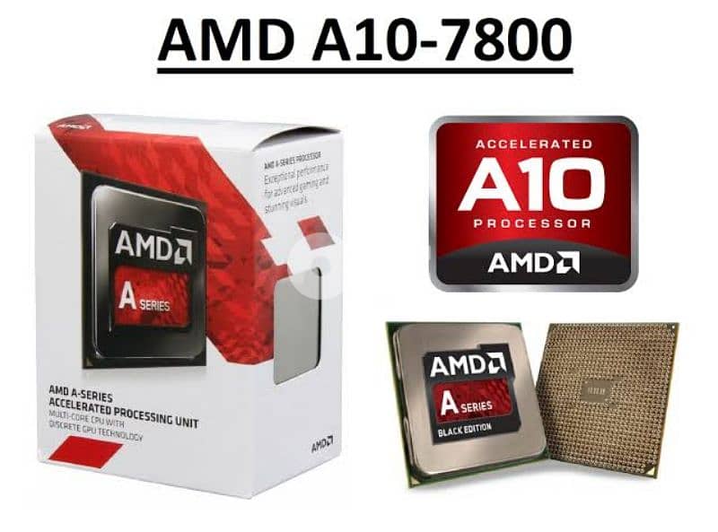 AMD A10-7800 Quad Core Processor 3.5 - 3.9 GHz, Socket FM2 65W CPU 0