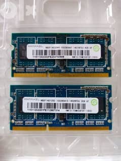 رامات لابتوب Laptop RAM 6GB DDR3 (4GB+2GB)