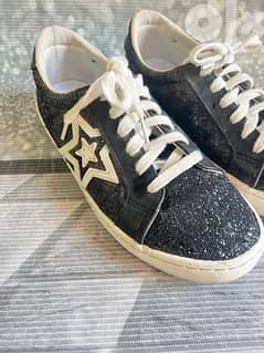 black glitter shoes size 39 0