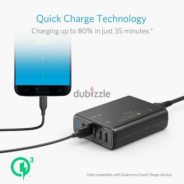 Anker Quick Charge 3.0 63W 5-Port USB 4