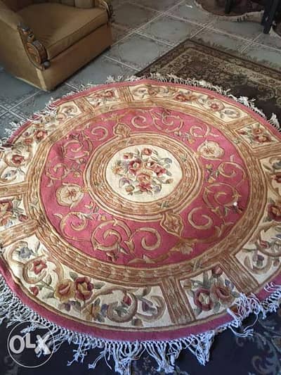 سجاد شنواه دائري وطولي نصف يدوي