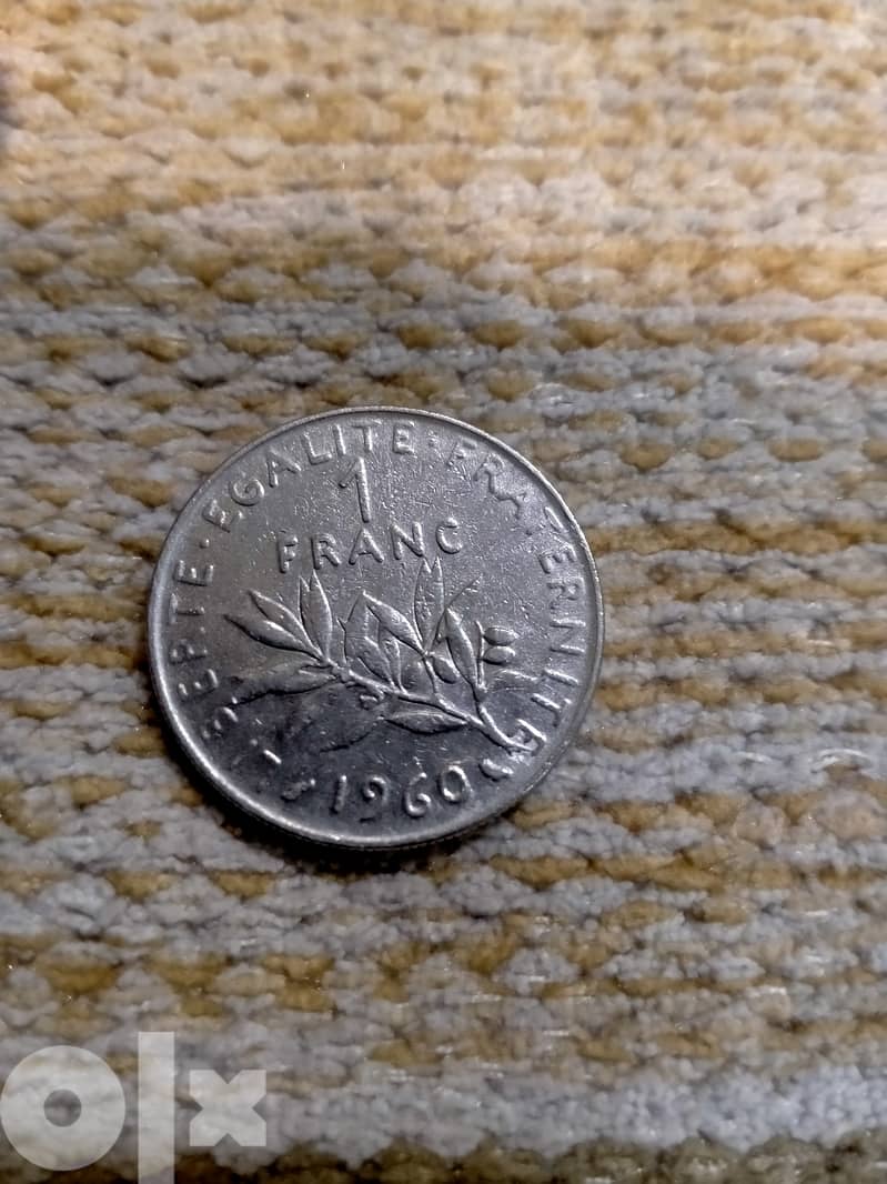 Coin,1 France, Semeuse, Franc, 1960, Paris, Frappe médaille, EF, 3