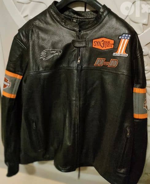 New Harley Davidson Screamin' Eagle Safety Leather Jacket never used 1