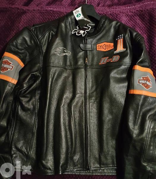 New Harley Davidson Screamin' Eagle Safety Leather Jacket never used 2