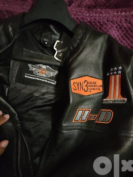New Harley Davidson Screamin' Eagle Safety Leather Jacket never used 3