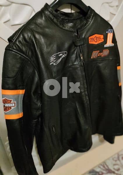 New Harley Davidson Screamin' Eagle Safety Leather Jacket never used 4