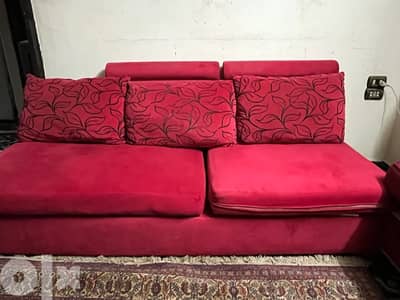 كنبة ليفينج المخدات و الكوشن دبل فيس