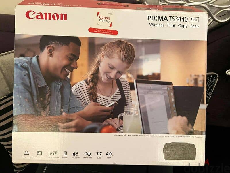 printer canon Pixma برينتر للبيع كالجديد بالكرتونه 1