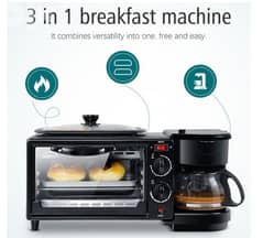 فرن و ماكينة صنع الافطار و ماكينة صنع القهوه 3×1 0