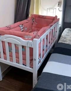 سرير اطفال خشب زن 0