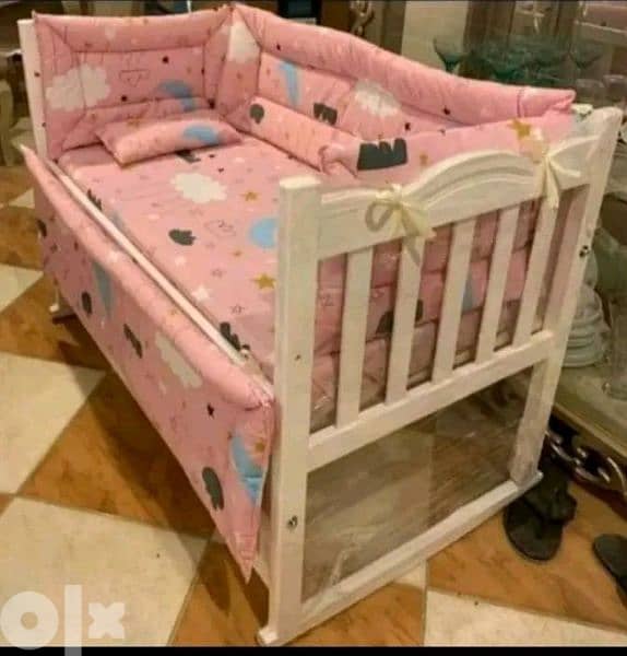 سرير اطفال خشب زن 1