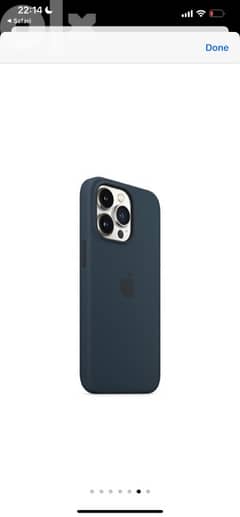 iPhone 13 Pro Silicone Case Abyss Blue 0