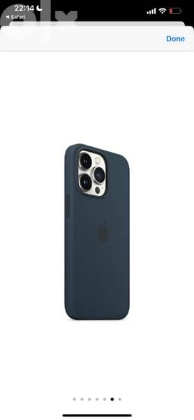 iPhone 13 Pro Silicone Case Abyss Blue