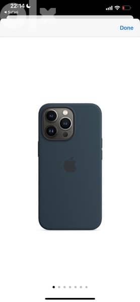 iPhone 13 Pro Silicone Case Abyss Blue 2