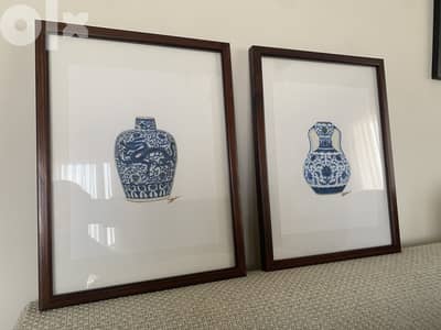 Home accessories- Bleu Blanc frames