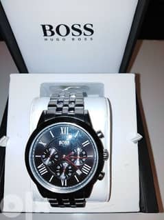 HUGO BOSS Black Dial Stainless Steel 1512572 Men's Watch ساعة هوجو بوس