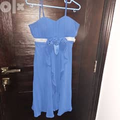 فستان ازرق قصير 0