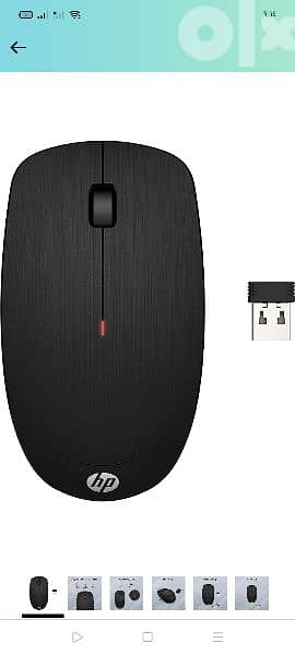 HP Wireless Mouse Blackماوس