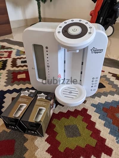 Tommee tippee perfect prep machine + 2 new filters medela 2