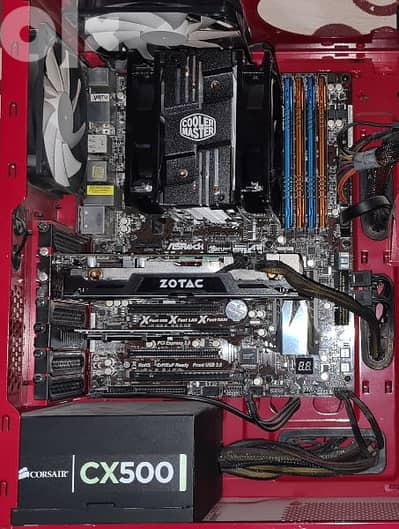 Intel I5 3570k + Asrock Z77 Extreme6 . . . etc