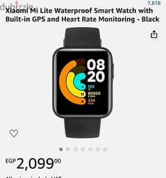 Xiaomi Mi Lite Waterproof Smart Watch with Built-in GPS and Heart Rate 0