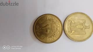 مجموعة تذكارية من عملات معدنية نحاسية_ فئة 10 مليمات مصرية _اصدار 1960 0