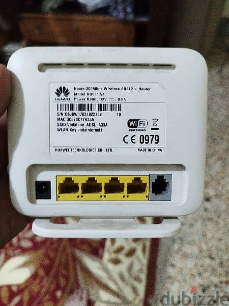 راوتر Vdsl Huawei فودافون هواوى - راوتر وسويتش بحالة ممتازة بالكرتونة 1