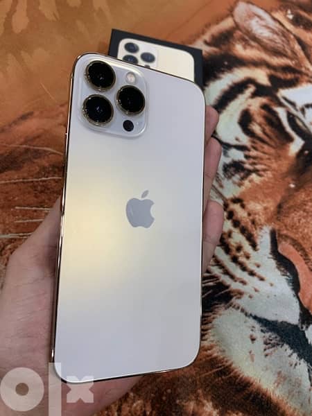 iphone 13 pro max 256gb gold ايفون ١٣ برو ماكس ٢٥٦ جيجا ذهبي 4