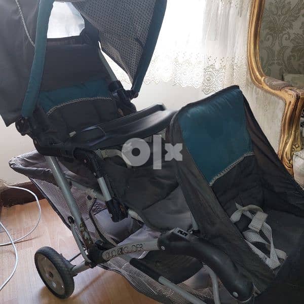 Graco Duo Glider stroller for twins - عربية اطفال توأم جراكو 5