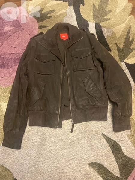 Celio Heavy Jacket From Paris, size M.  چاكت سيليو تقيل جلد مقلوب 0