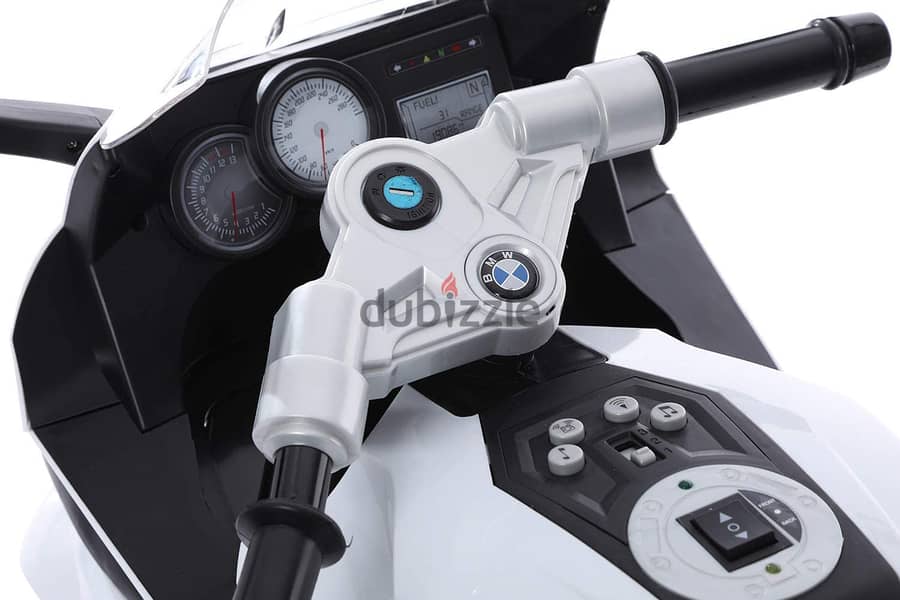 موتوسيكل ببطارية قابلة للشحن للاطفال  BMW-K1300S - لعب أطفال ابيض 6