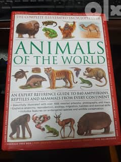 كتاب عن جميع حيوانات العالم و ألبلاد التي تعيش بها مع أكثر من ألف رسمة 0