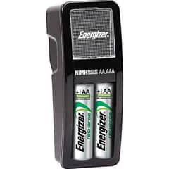 Energizer Accu Recharge Battery Charger MINI With 2 AA Batteries