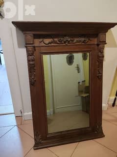 Antique wooden Mirror 0
