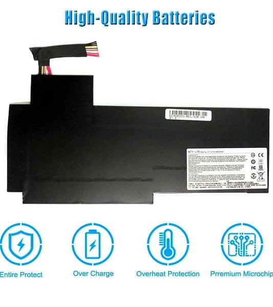 BTY-L76 Laptop battery 11.1 V 4800mAh 5