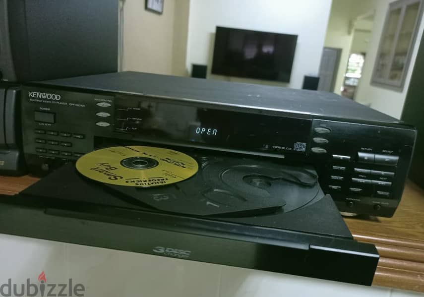 Kenwood video audio 3disk changer كينوود مشغل ٣ أسطوانات 3