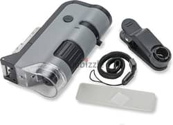 Carson MicroFlip 100x-250x LED and UV Lighted Pocket Microscope