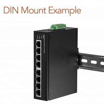DIN Rail Mounting Bracket 1U for 19 Inch Rack Networking  اوميجا بار 1