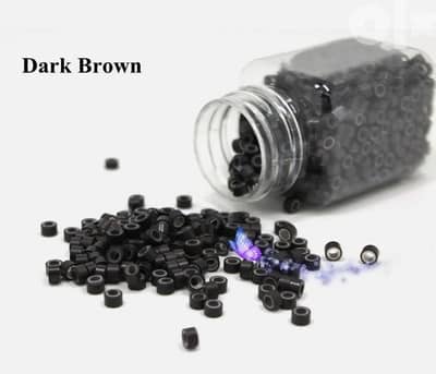 Silicone Lined Micro link Ring Crimp Beads for Feather&Hair Extensions