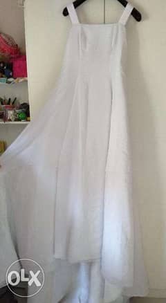 فستان زفاف ابيض استخدام مرة
