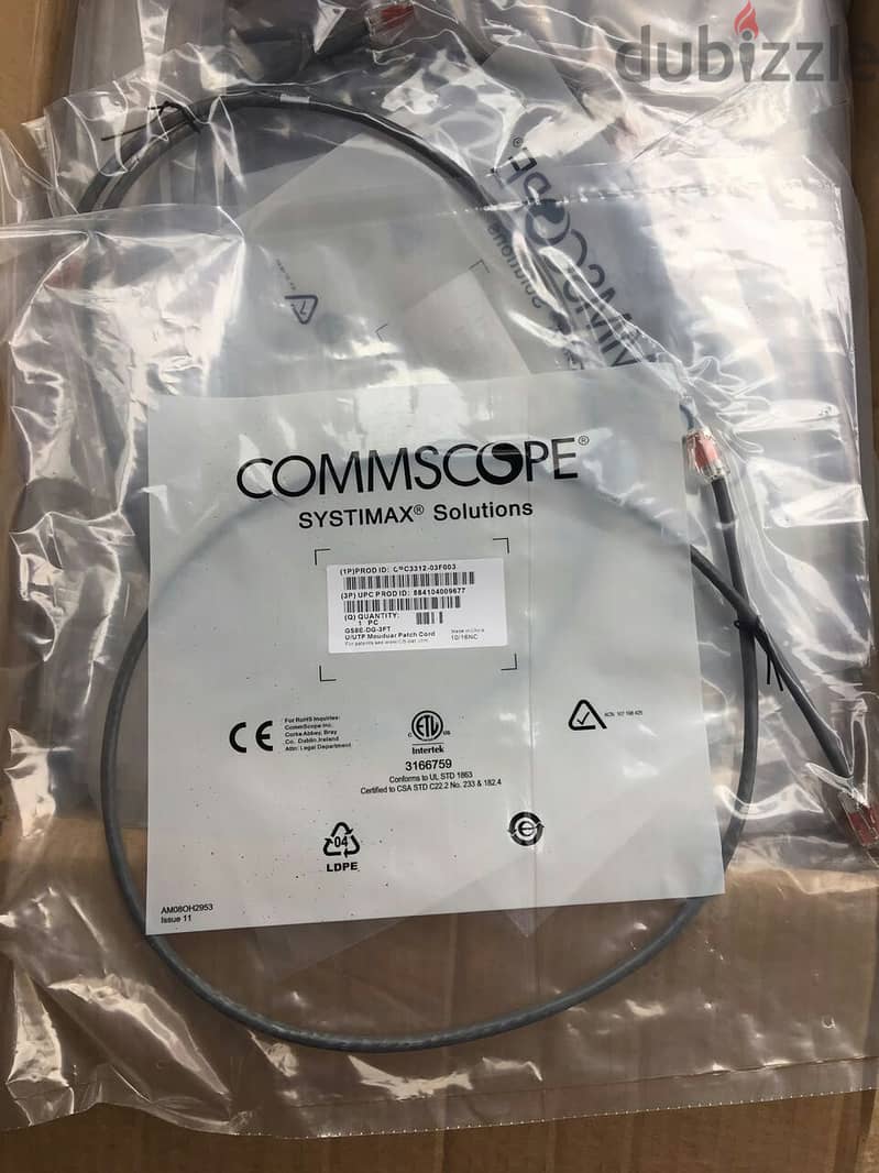 Commscope faceplate وش كومسكوب سيستمكس 7