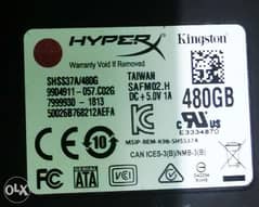 هاردين ssd كينجستون ٤٩٠ جيجا hyper x