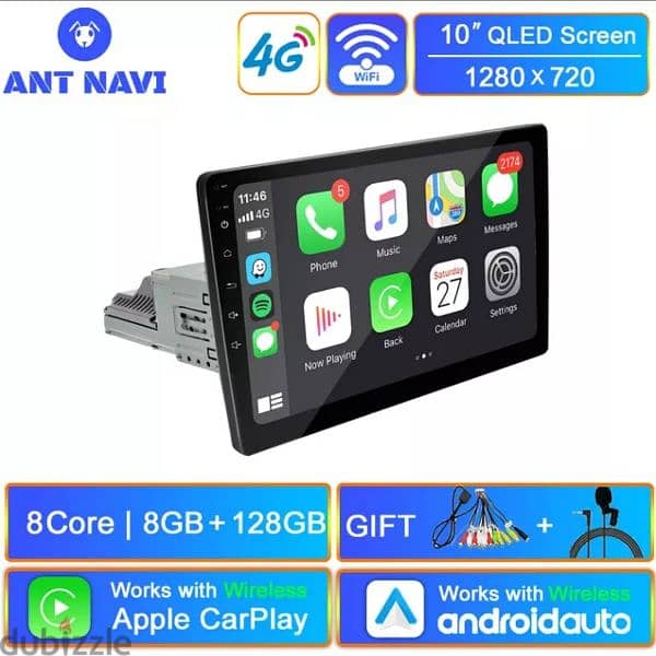 10.1 "Universal 1 din Rotate Android Car Navigation Multimedia player 1
