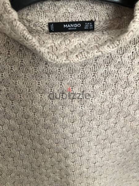 Mango Beige Woman Knitted Pullover, Size S 1