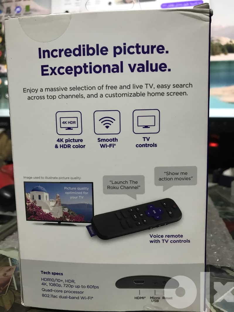 Roku Express 4K plus Streaming Player مشغل البث السريع 1