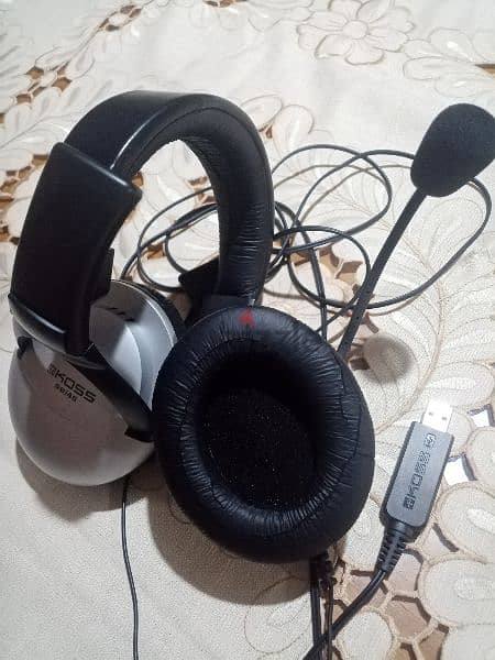 سماعة رأس بالمايك - usb -  Headset with mic 2