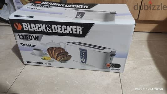 توستر بلاك اند ديكر ٤ شريحه toaster black& decker 4 slices