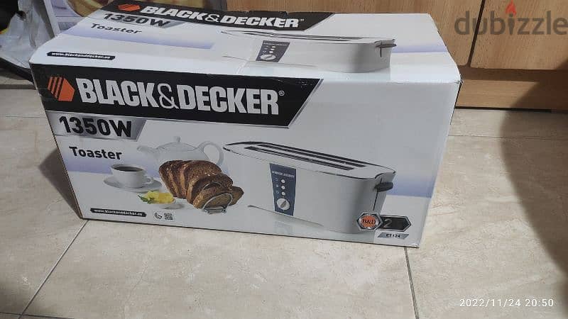 توستر بلاك اند ديكر ٤ شريحه toaster black& decker 4 slices 0